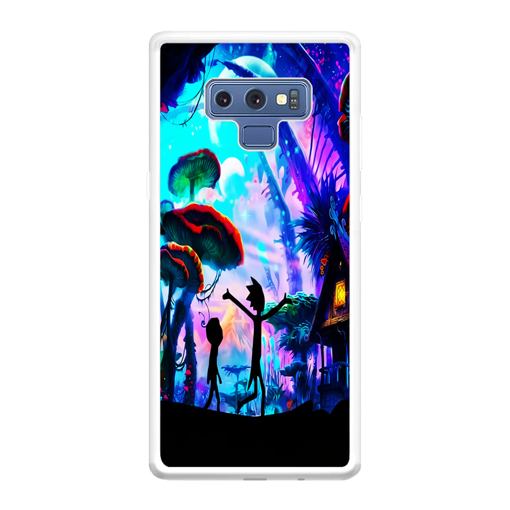 Rick and Morty Mushroom Forest Samsung Galaxy Note 9 Case