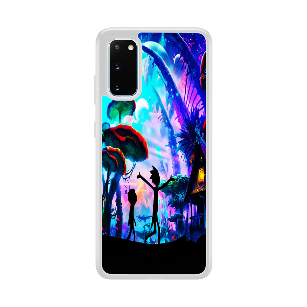 Rick and Morty Mushroom Forest Samsung Galaxy S20 Case