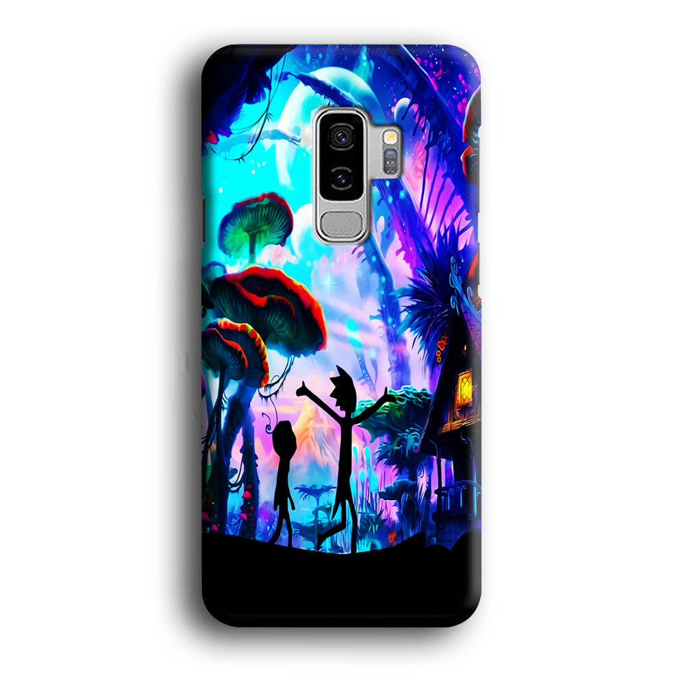 Rick and Morty Mushroom Forest Samsung Galaxy S9 Plus Case