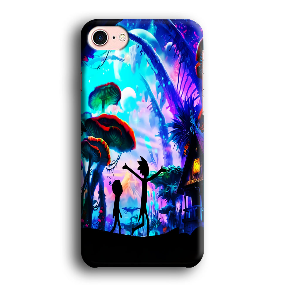 Rick and Morty Mushroom Forest iPhone SE 3 2022 Case