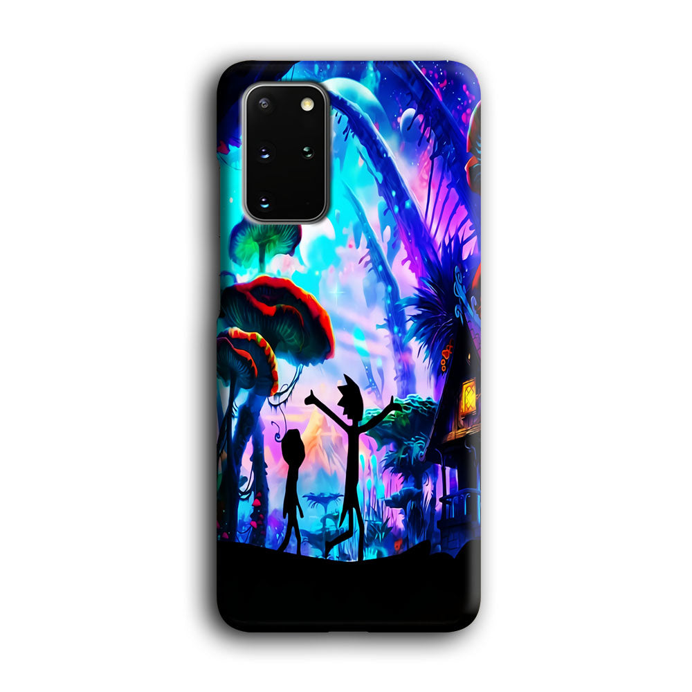 Rick and Morty Mushroom Forest Samsung Galaxy S20 Plus Case