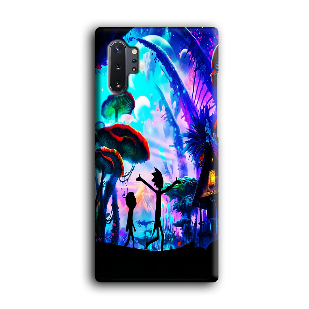 Rick and Morty Mushroom Forest Samsung Galaxy Note 10 Plus Case