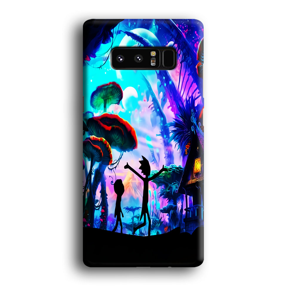 Rick and Morty Mushroom Forest Samsung Galaxy Note 8 Case
