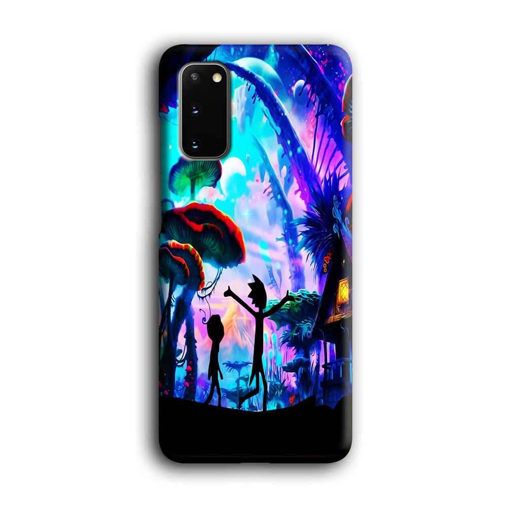 Rick and Morty Mushroom Forest Samsung Galaxy S20 Case