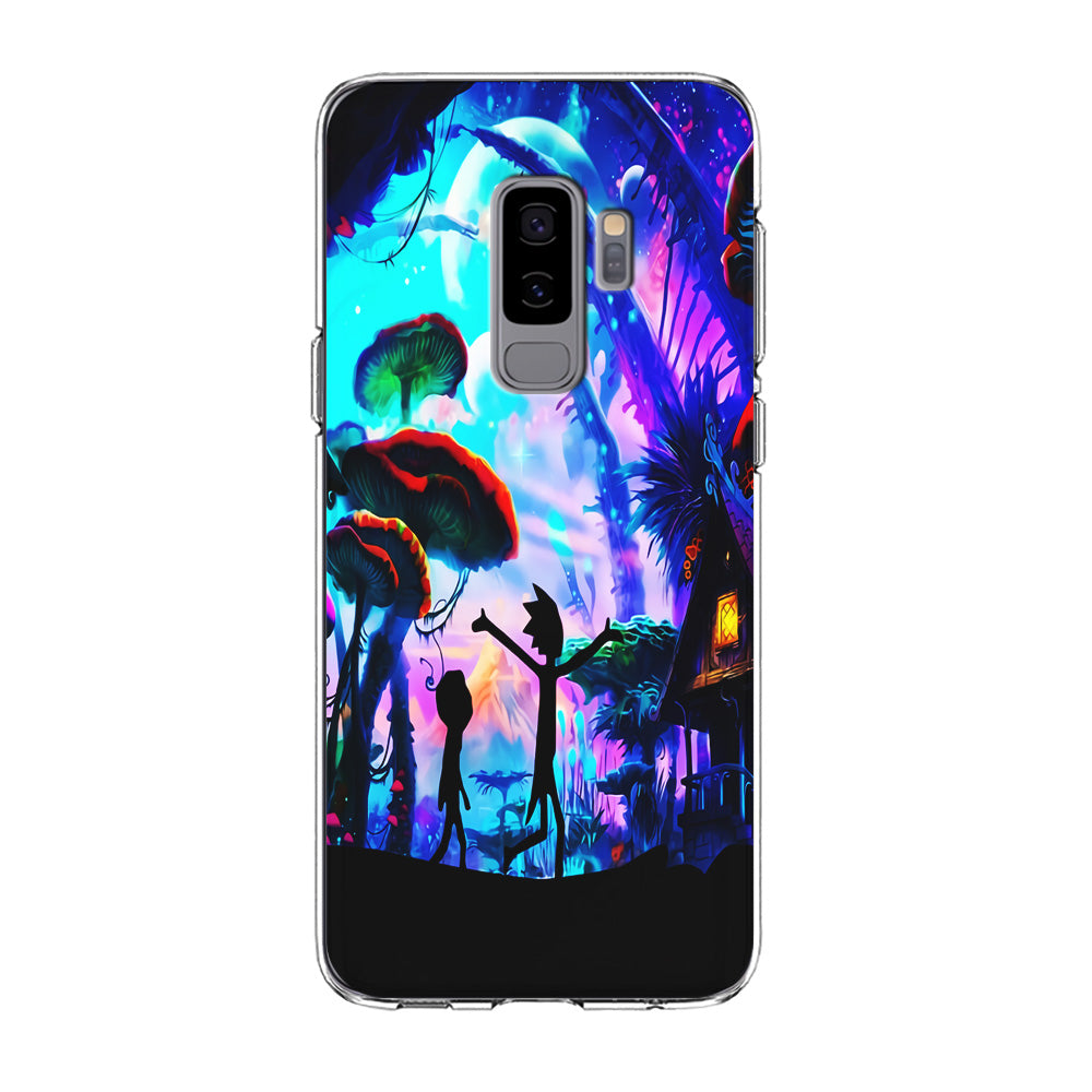 Rick and Morty Mushroom Forest Samsung Galaxy S9 Plus Case