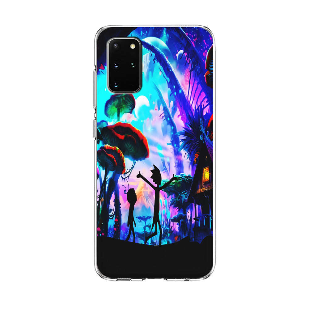 Rick and Morty Mushroom Forest Samsung Galaxy S20 Plus Case