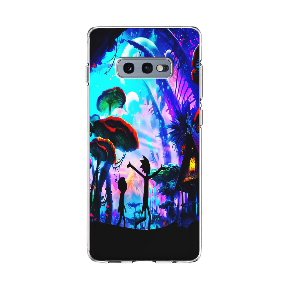 Rick and Morty Mushroom Forest Samsung Galaxy S10E Case