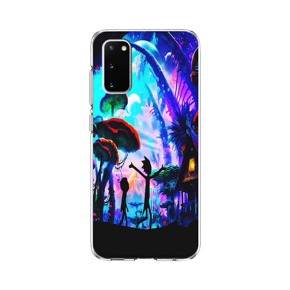 Rick and Morty Mushroom Forest Samsung Galaxy S20 Case