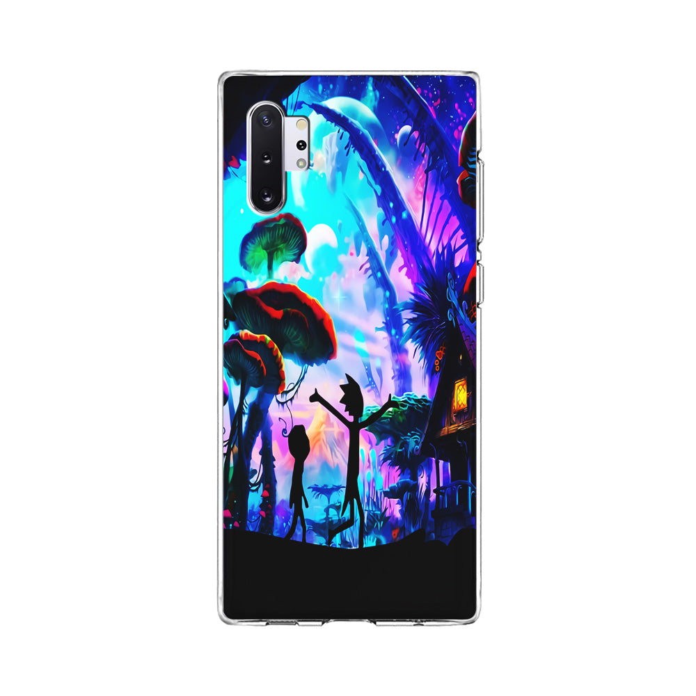 Rick and Morty Mushroom Forest Samsung Galaxy Note 10 Plus Case