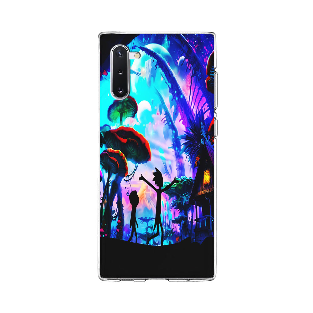 Rick and Morty Mushroom Forest Samsung Galaxy Note 10 Case