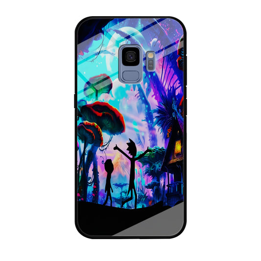 Rick and Morty Mushroom Forest Samsung Galaxy S9 Case