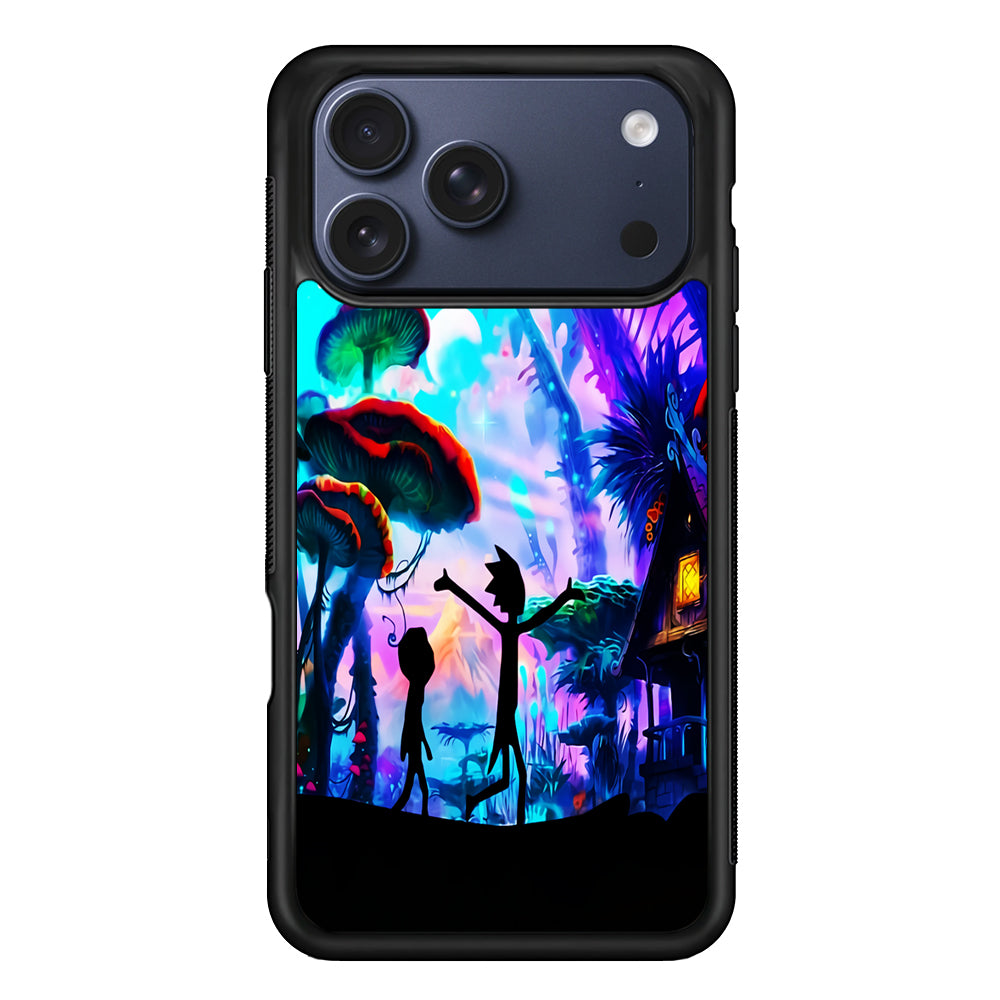 Rick and Morty Mushroom Forest iPhone 17 Pro Case - Altracase