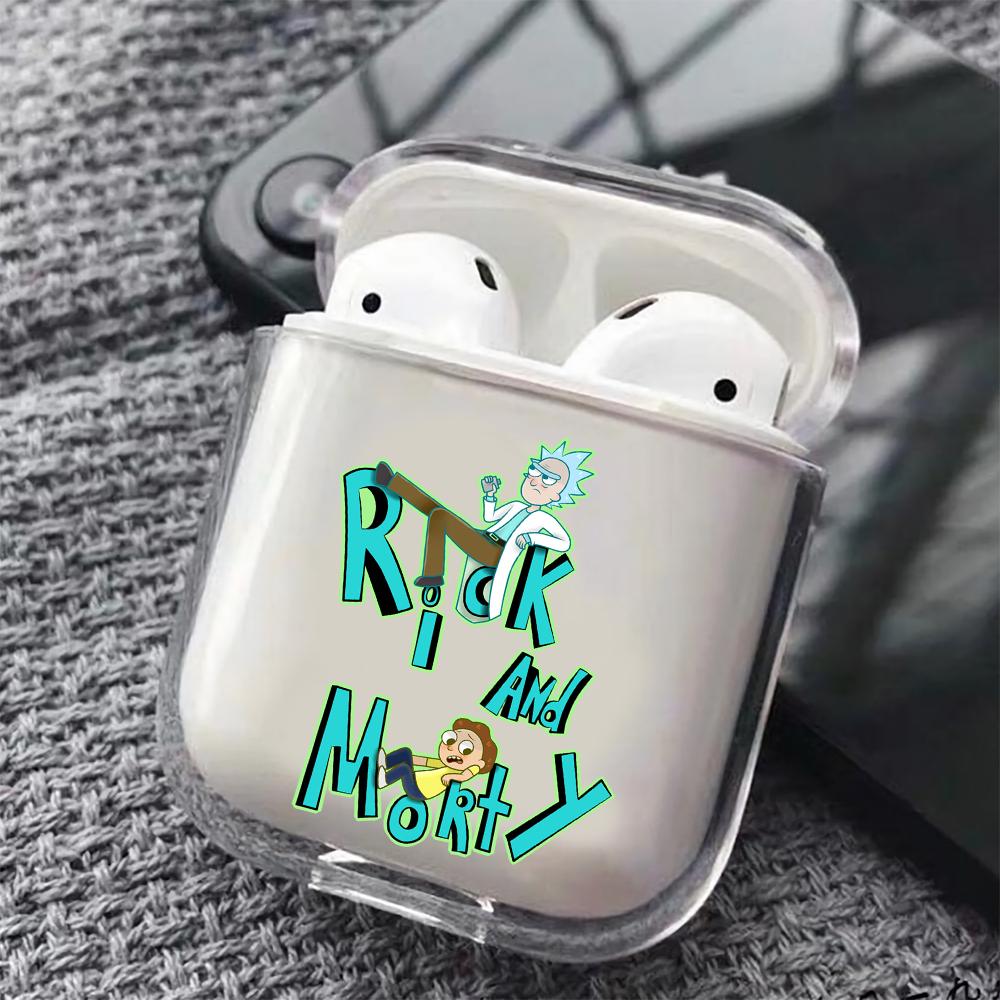 Rick and Morty Relax Hard Plastic Protective Clear Case Cover For Apple Airpods-AirPod Case-Altracase