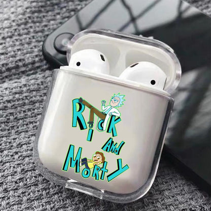 Rick and Morty Relax Hard Plastic Protective Clear Case Cover For Apple Airpods-AirPod Case-Altracase