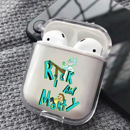 Rick and Morty Relax Hard Plastic Protective Clear Case Cover For Apple Airpods-AirPod Case-Altracase