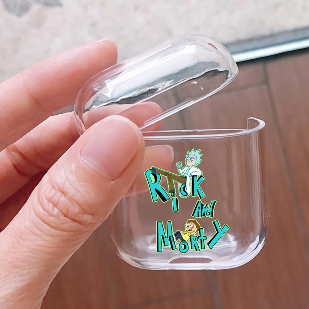Rick and Morty Relax Hard Plastic Protective Clear Case Cover For Apple Airpods-AirPod Case-Altracase
