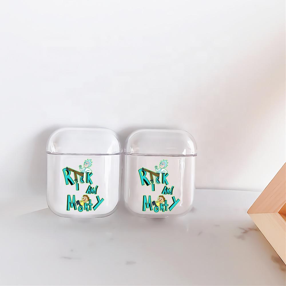 Rick and Morty Relax Hard Plastic Protective Clear Case Cover For Apple Airpods-AirPod Case-Altracase