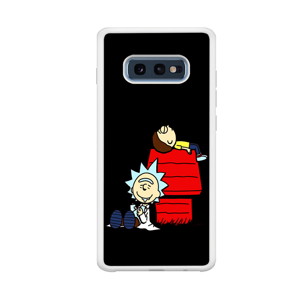 Rick and Morty Snoopy House Samsung Galaxy S10E Case