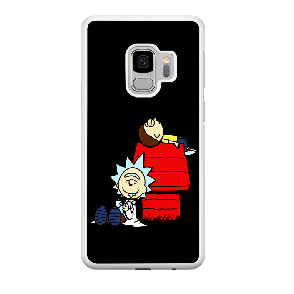Rick and Morty Snoopy House Samsung Galaxy S9 Case