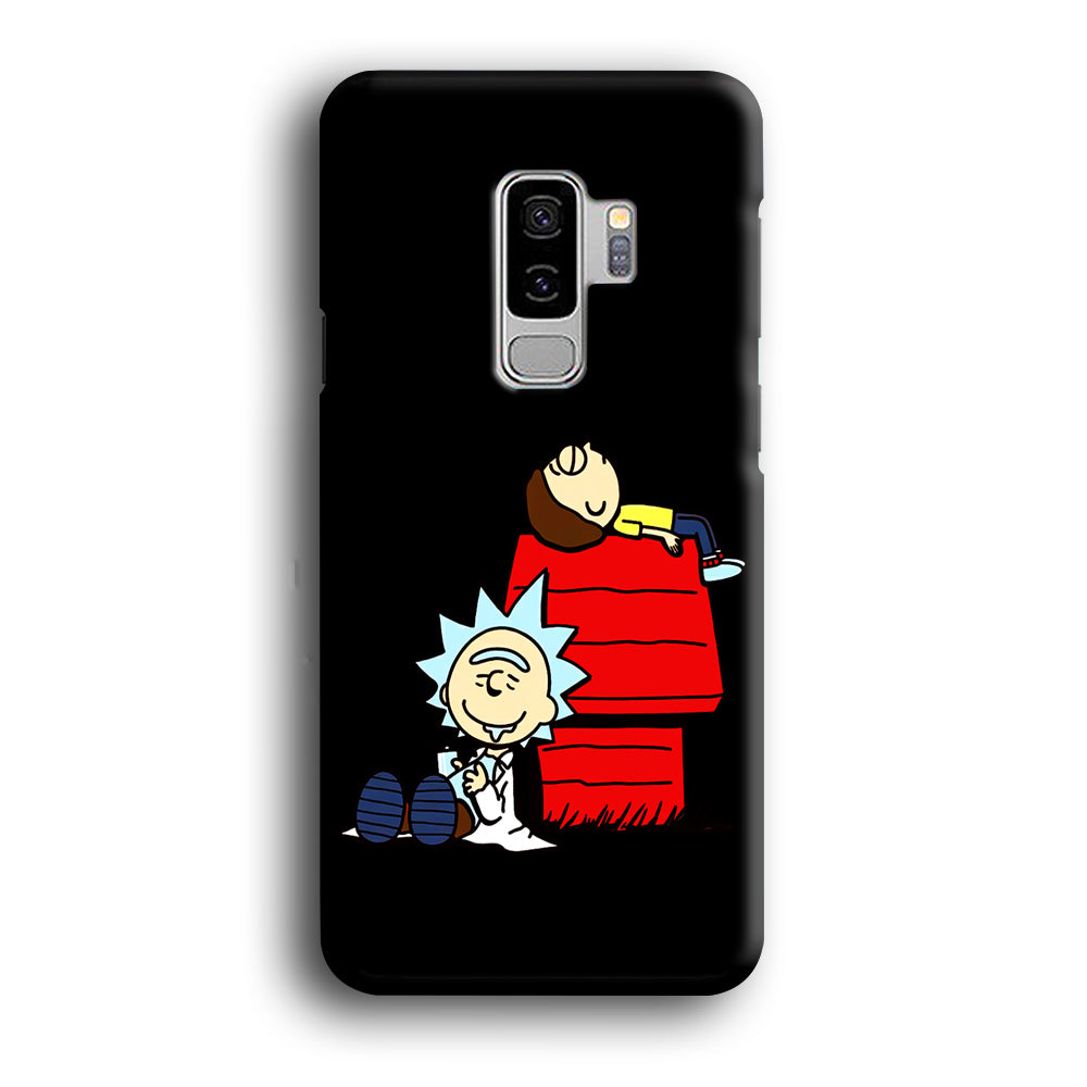 Rick and Morty Snoopy House Samsung Galaxy S9 Plus Case