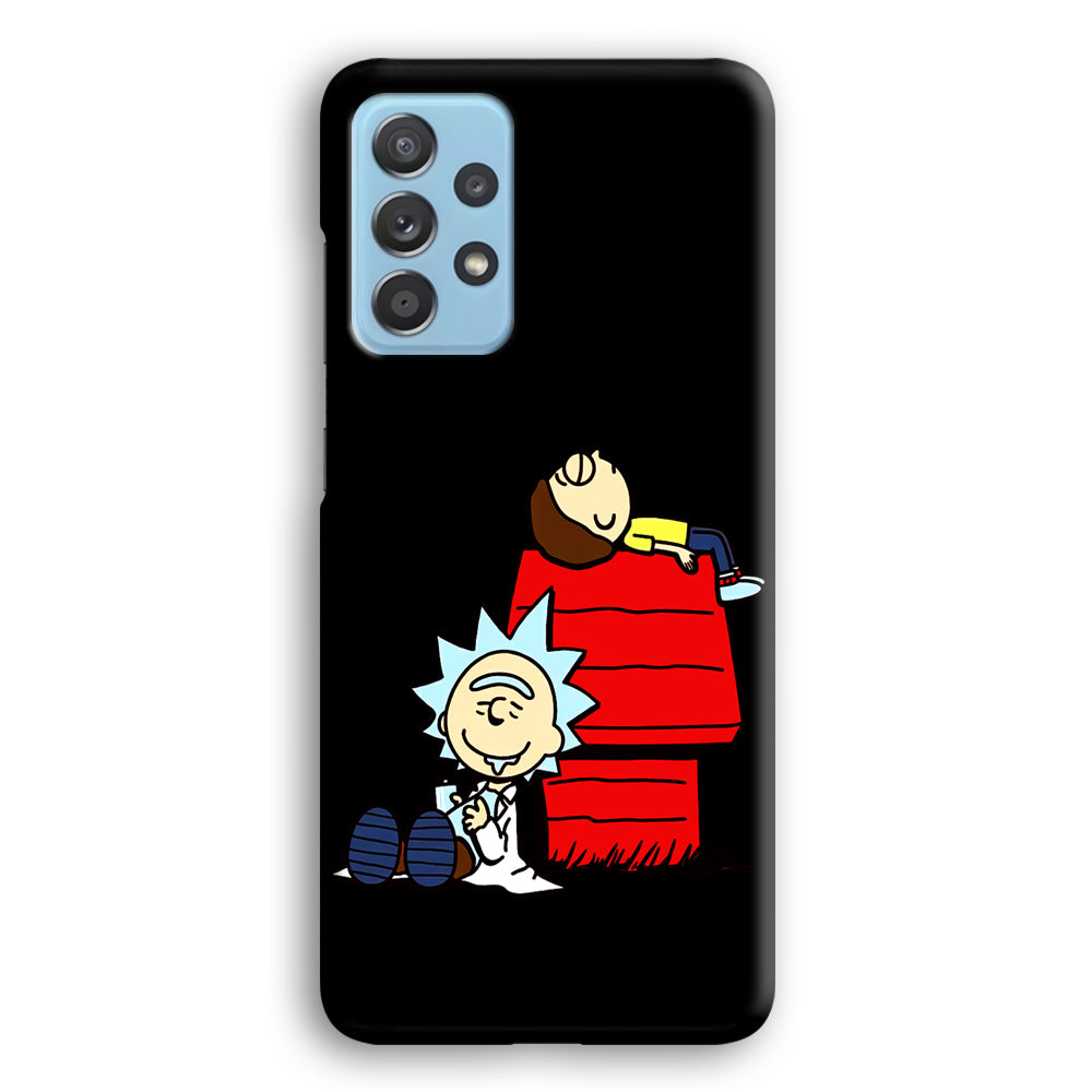 Rick and Morty Snoopy House Samsung Galaxy A52 Case