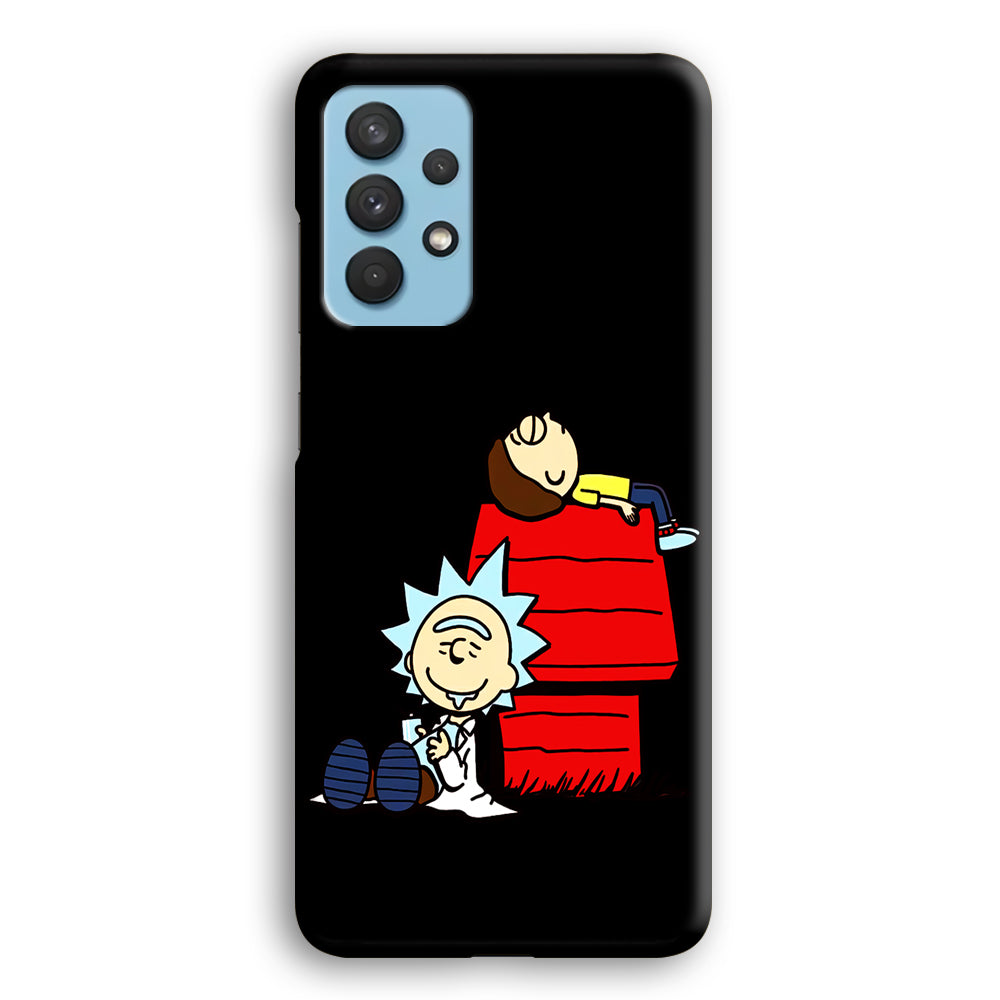 Rick and Morty Snoopy House Samsung Galaxy A32 Case