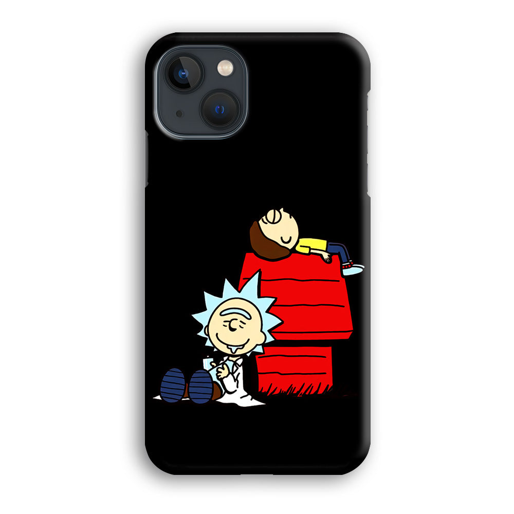 Rick and Morty Snoopy House iPhone 14 Plus Case