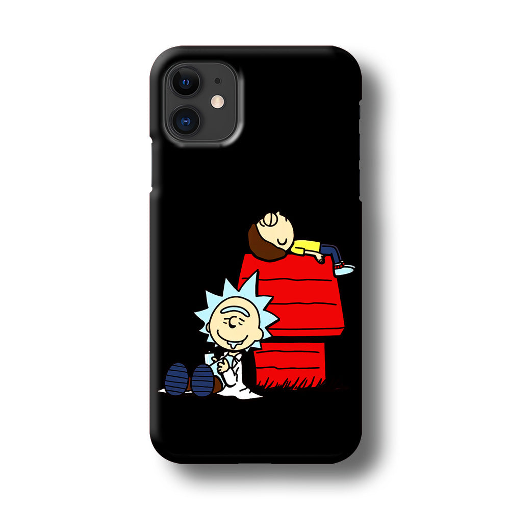 Rick and Morty Snoopy House iPhone 11 Case