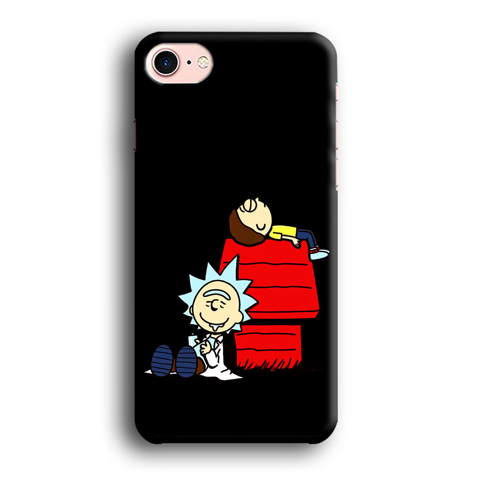 Rick and Morty Snoopy House iPhone SE 3 2022 Case