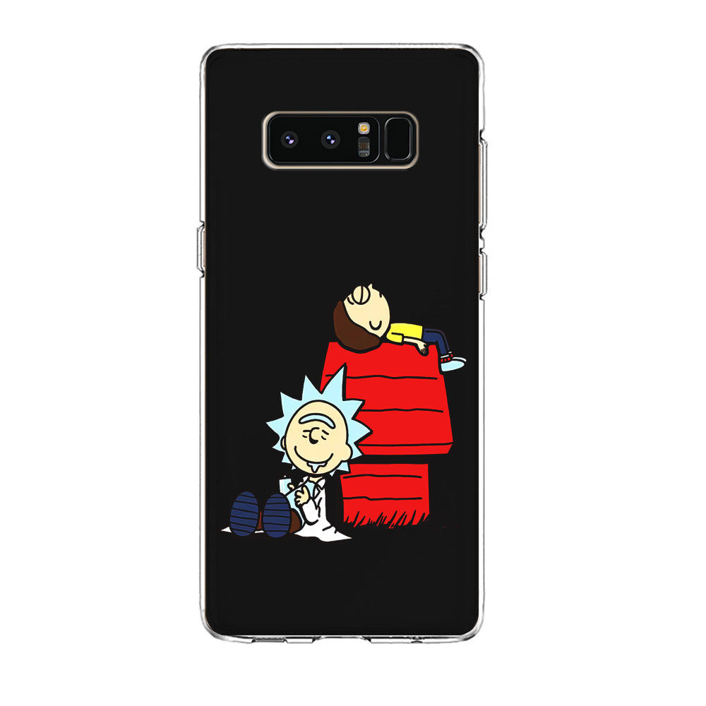 Rick and Morty Snoopy House Samsung Galaxy Note 8 Case