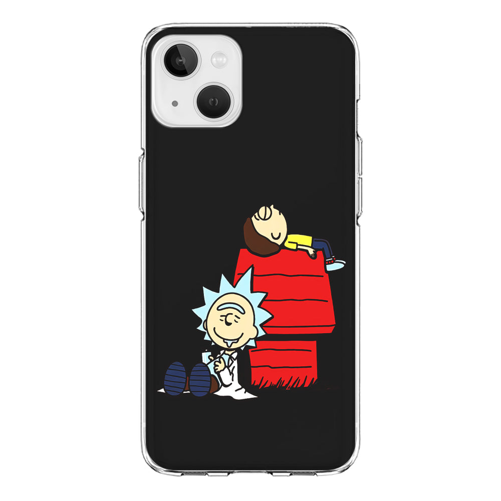 Rick and Morty Snoopy House iPhone 14 Plus Case