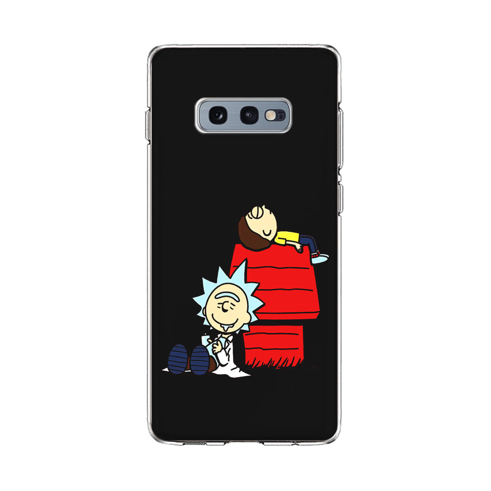 Rick and Morty Snoopy House Samsung Galaxy S10E Case