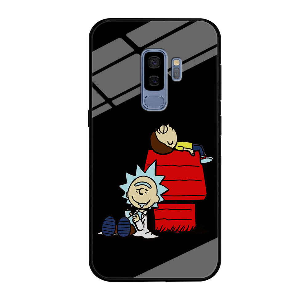 Rick and Morty Snoopy House Samsung Galaxy S9 Plus Case
