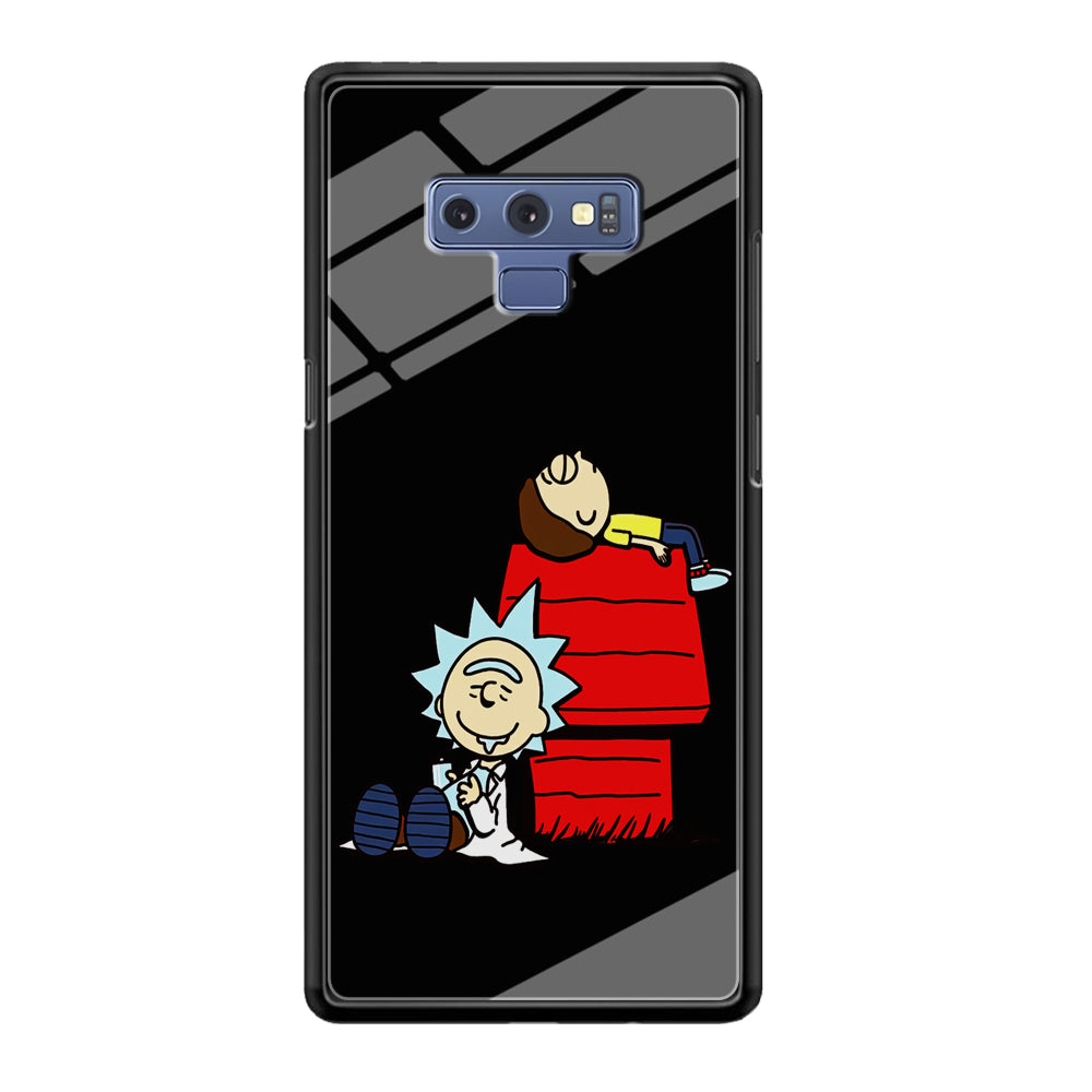 Rick and Morty Snoopy House Samsung Galaxy Note 9 Case