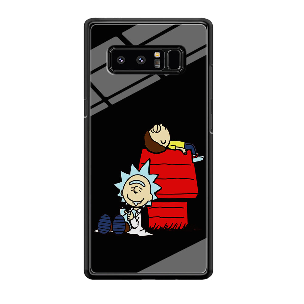 Rick and Morty Snoopy House Samsung Galaxy Note 8 Case