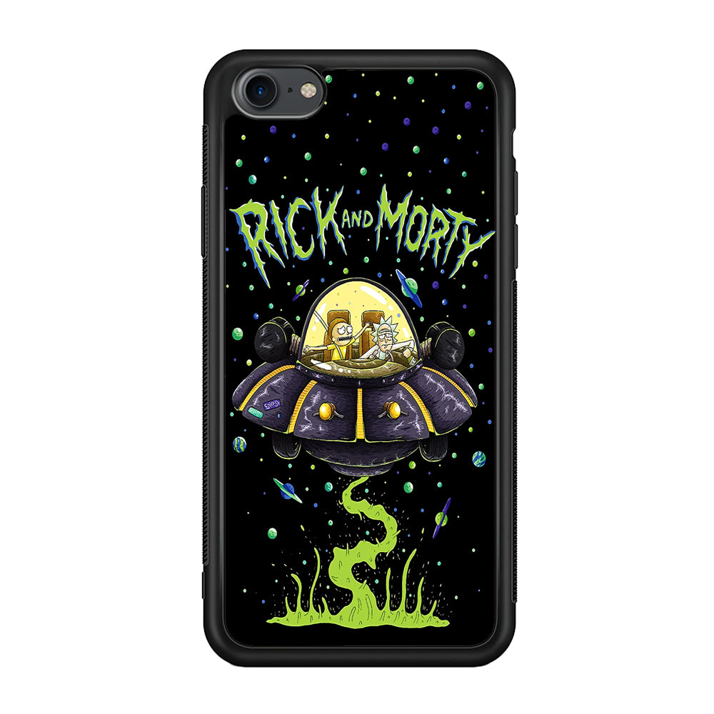 Rick and Morty Spacecraft iPhone SE 2020 Case