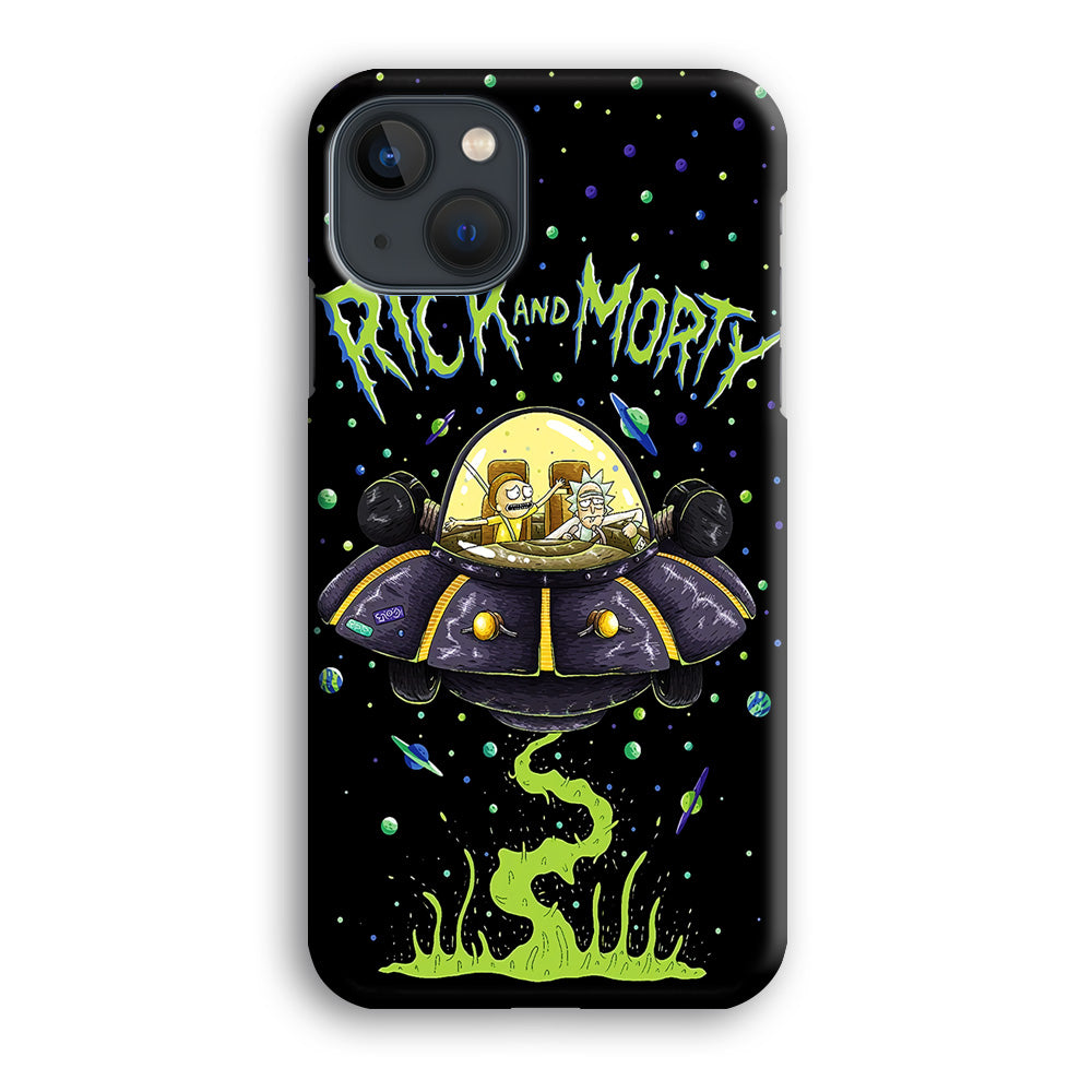 Rick and Morty Spacecraft iPhone 14 Plus Case