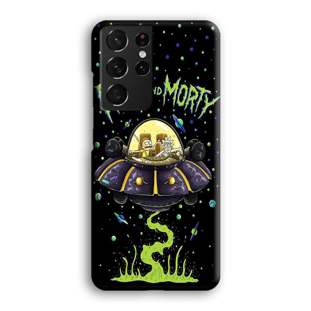 Rick and Morty Spacecraft Samsung Galaxy S22 Ultra Case