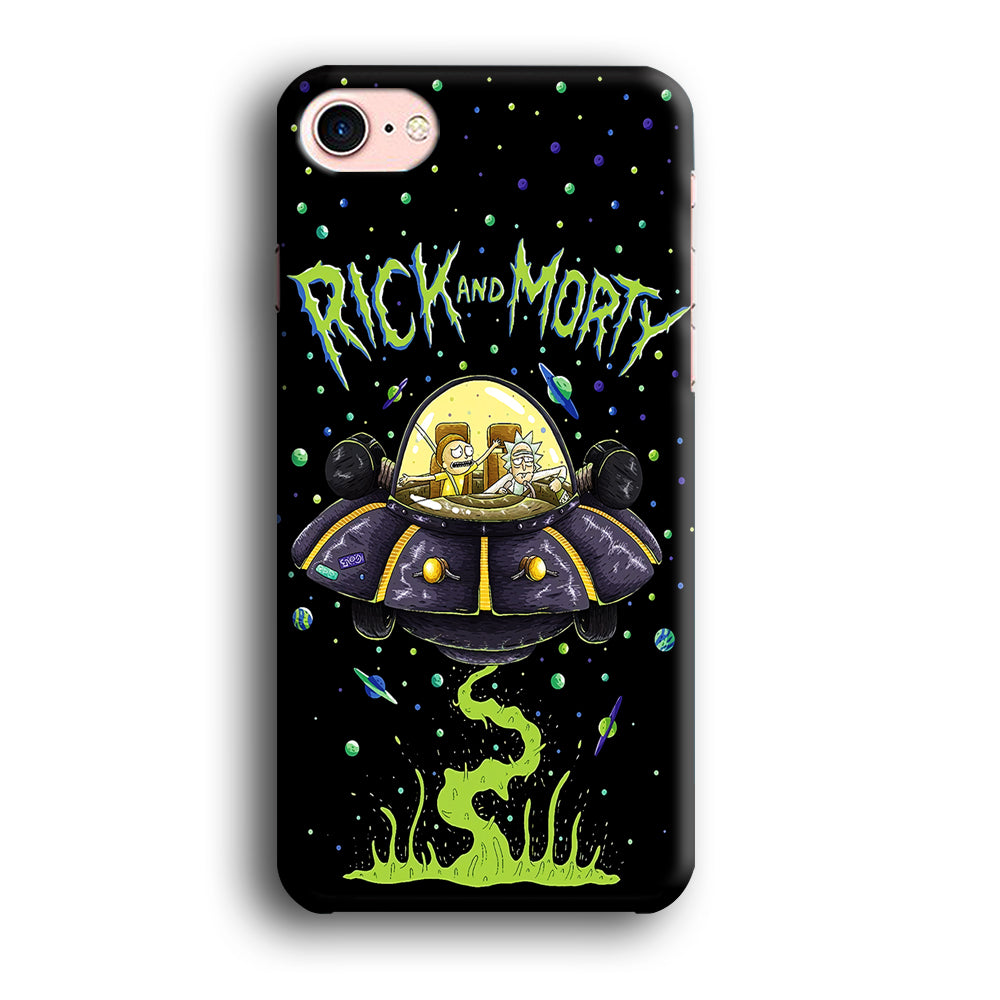 Rick and Morty Spacecraft iPhone 8 Case