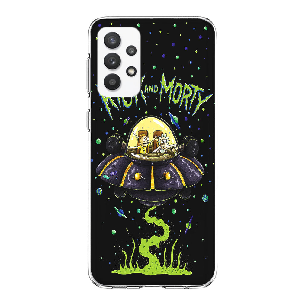 Rick and Morty Spacecraft Samsung Galaxy A32 Case