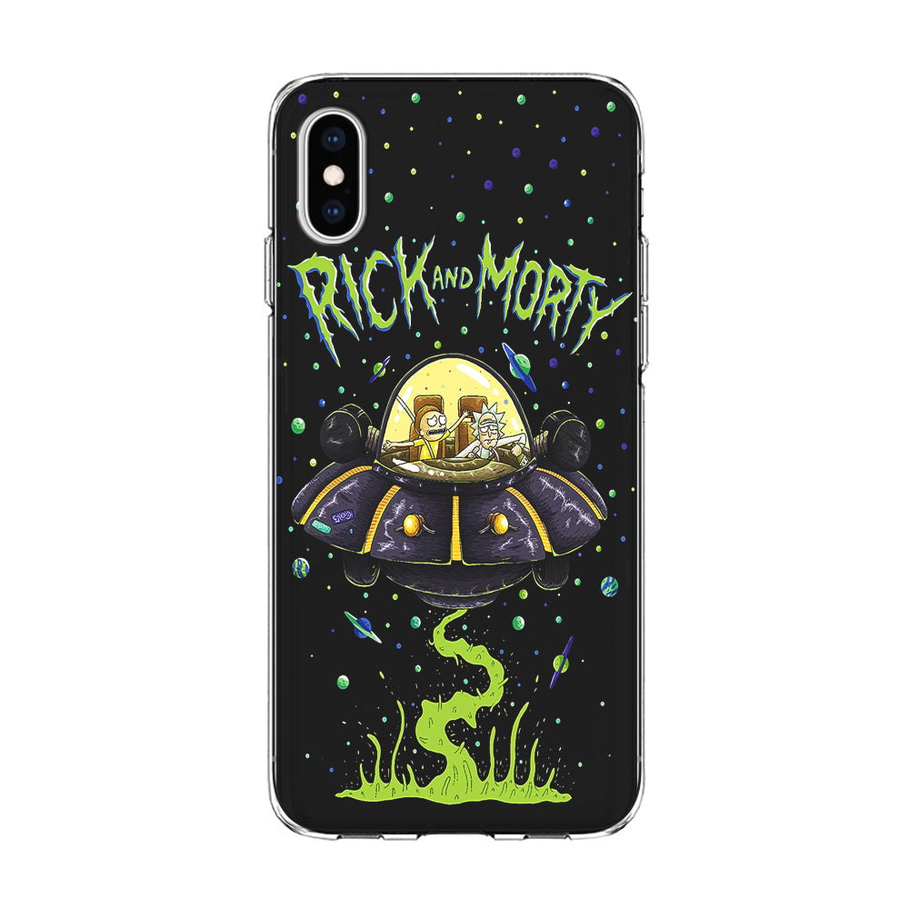 Rick and Morty Spacecraft iPhone X Case