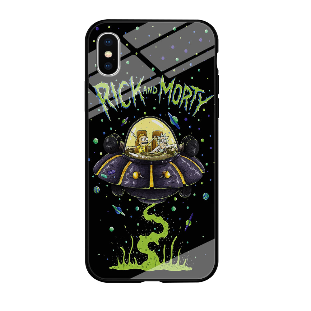 Rick and Morty Spacecraft iPhone X Case