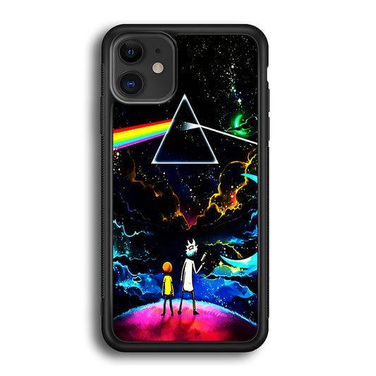 Rick and Morty Triangle Painting iPhone 12 Mini Case