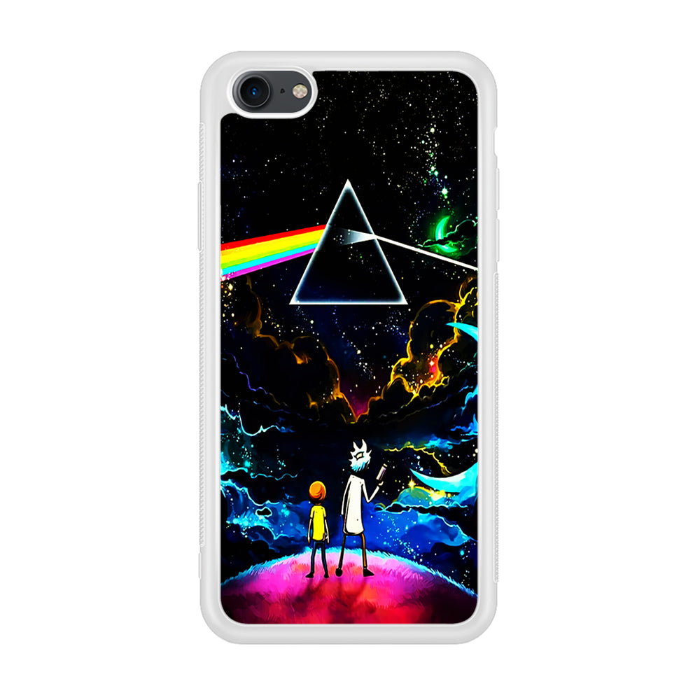 Rick and Morty Triangle Painting iPhone 8 Case