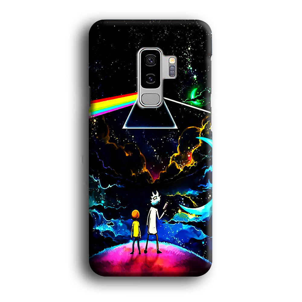 Rick and Morty Triangle Painting Samsung Galaxy S9 Plus Case