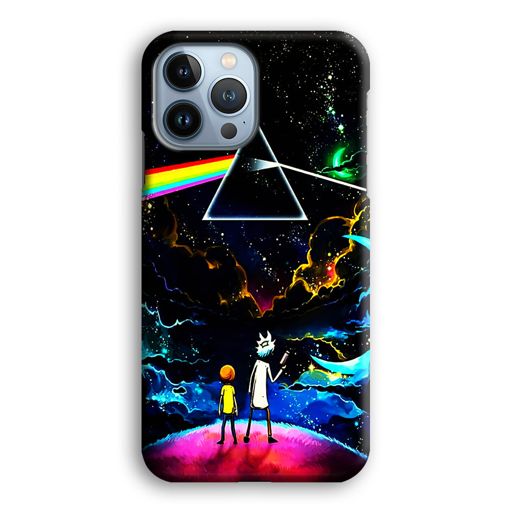 Rick and Morty Triangle Painting iPhone 14 Pro Max Case