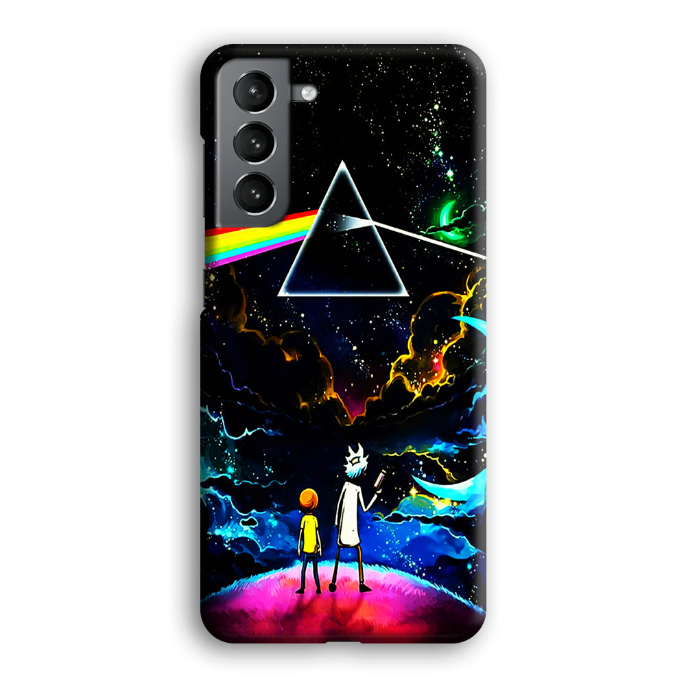 Rick and Morty Triangle Painting Samsung Galaxy S24 Plus Case