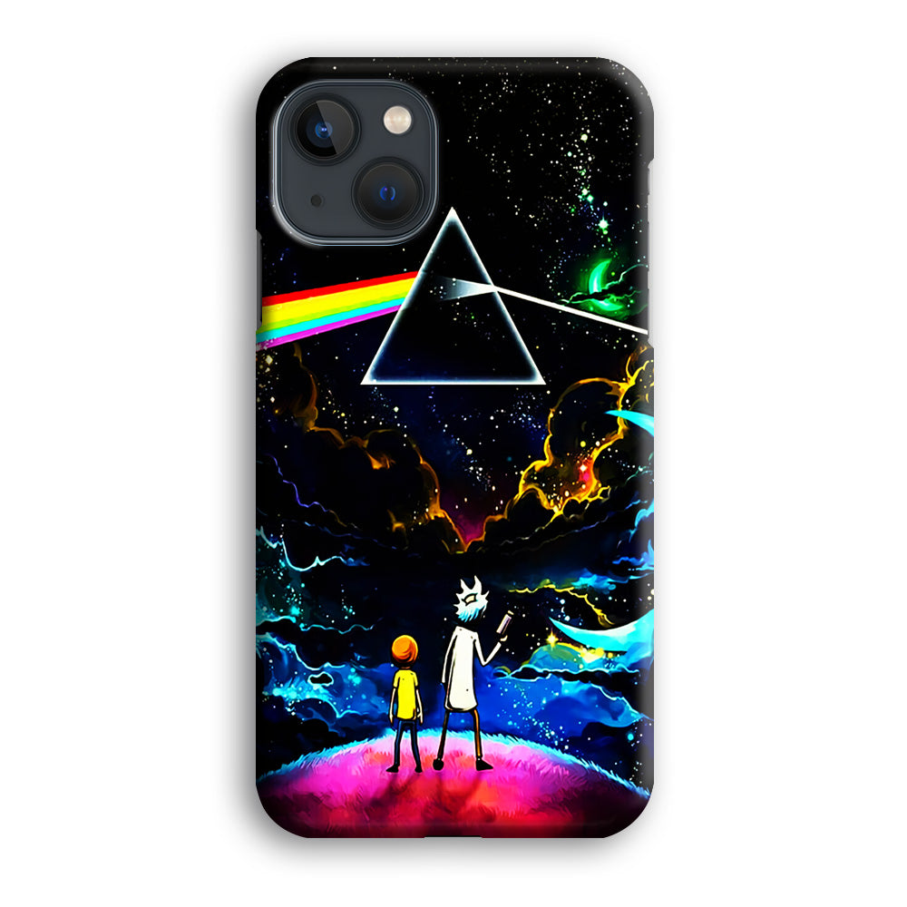 Rick and Morty Triangle Painting iPhone 13 Mini Case