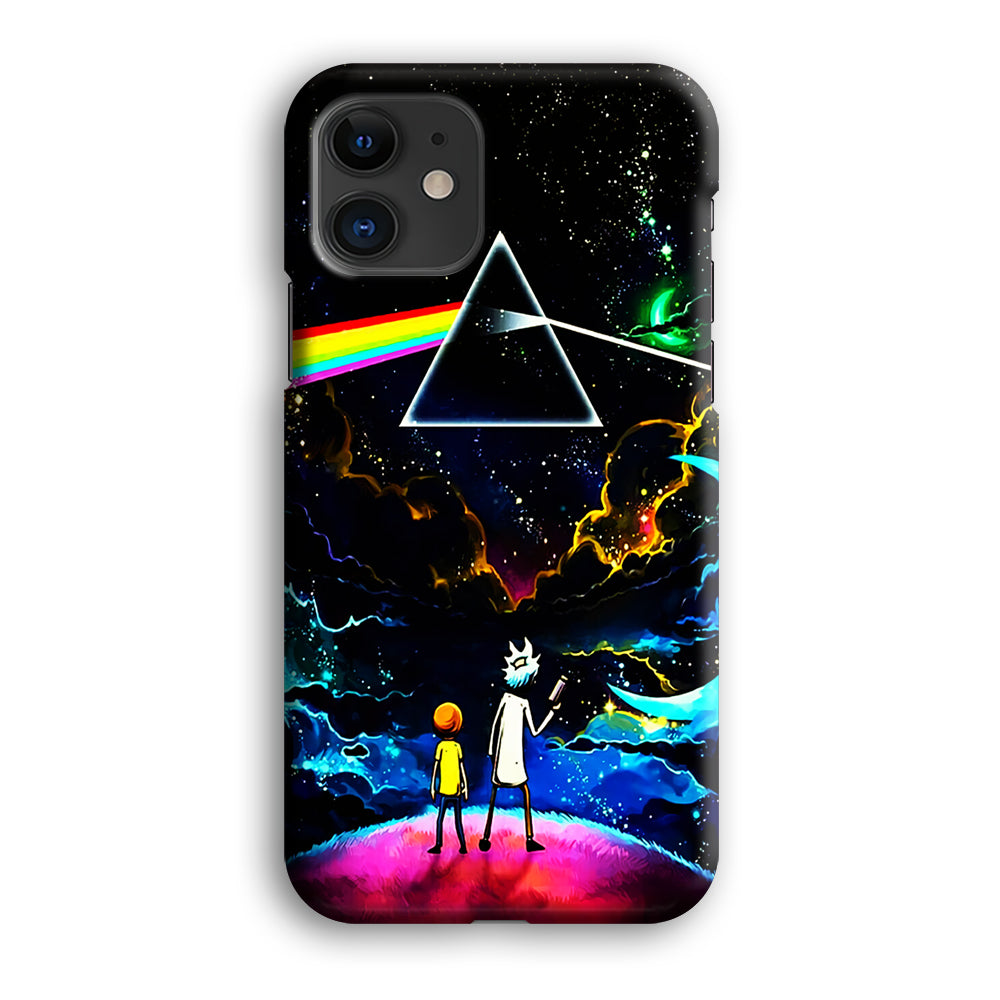 Rick and Morty Triangle Painting iPhone 12 Mini Case