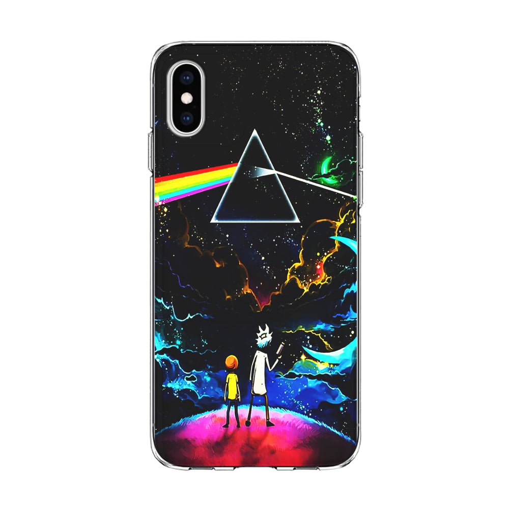 Rick and Morty Triangle Painting iPhone Xs Max Case